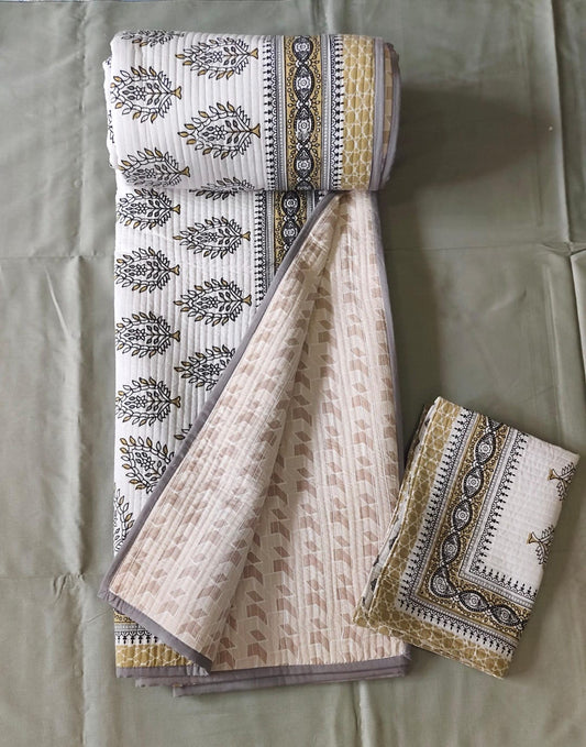 DOUBLE BEDCOVER JAPIURI GEOMETRICAL COTTON