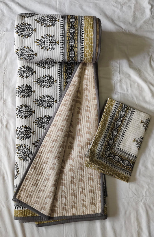 DOUBLE BEDCOVER JAPIURI GEOMETRICAL COTTON